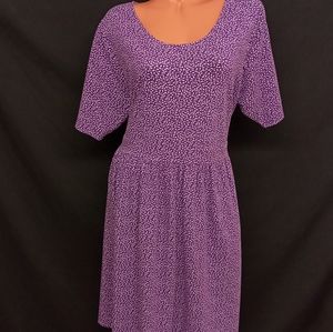 Lands'end 2x (20w-22w) purple dress